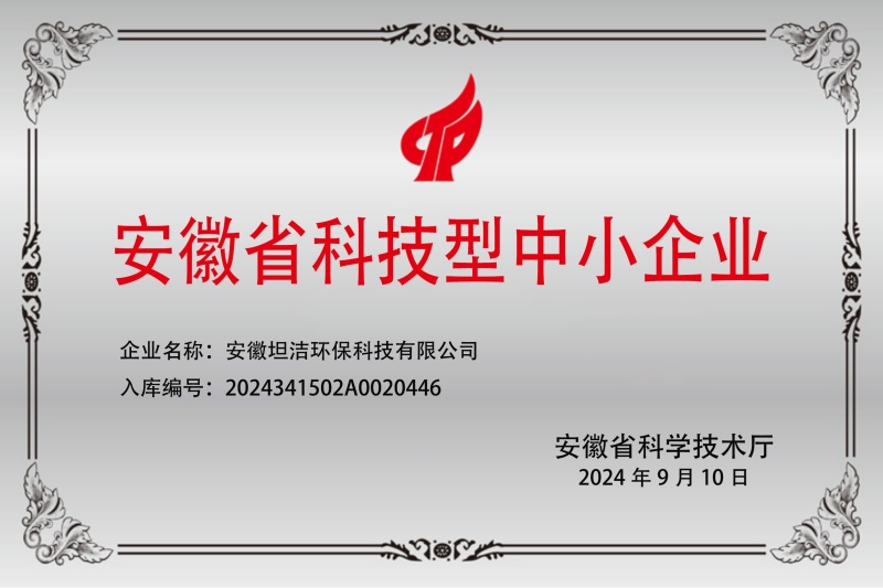 嘉兴安徽科技型中小企业证书